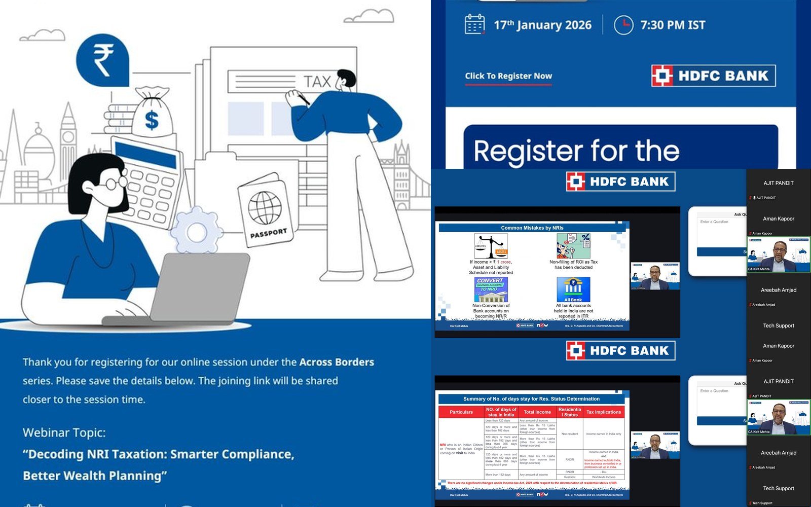 Across Borders NRI webinar campaign