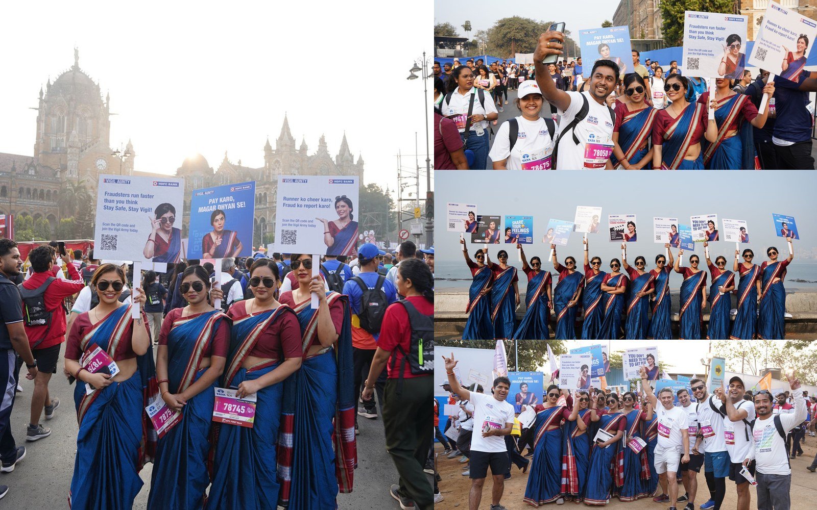 TATA Mumbai Marathon Vigil Aunty activation
